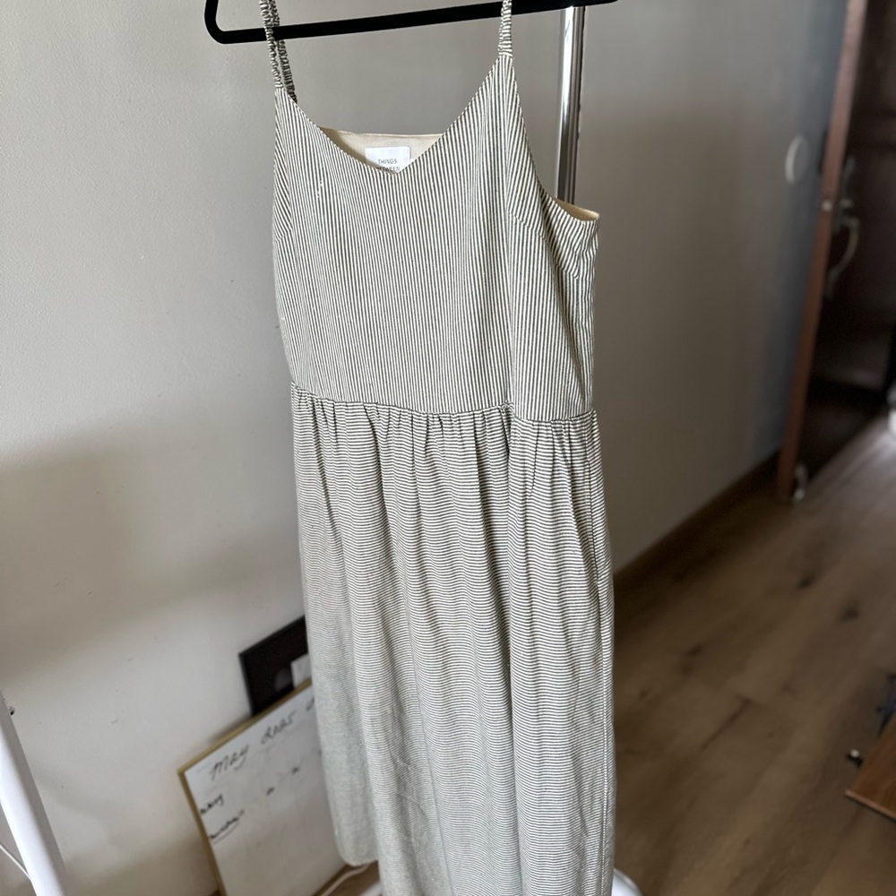 Cream Ruffled Tiered Midi Sundress